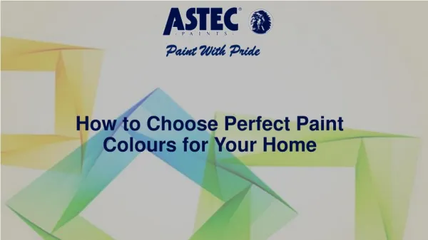 How to Choose Perfect Paint Colours for Your Home