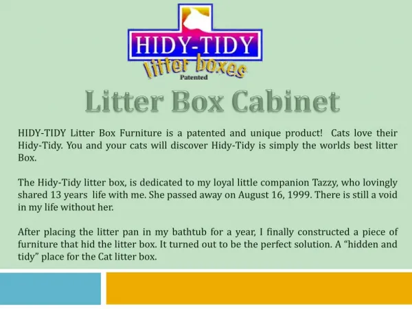 Litter Box Cabinet
