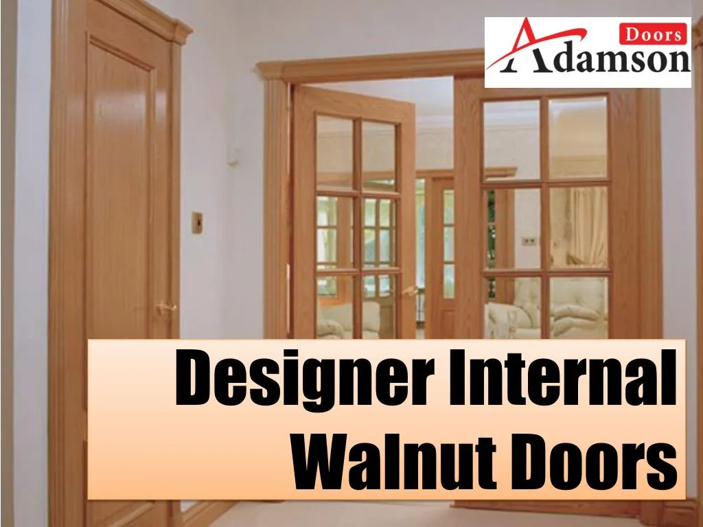 designer internal walnut doors