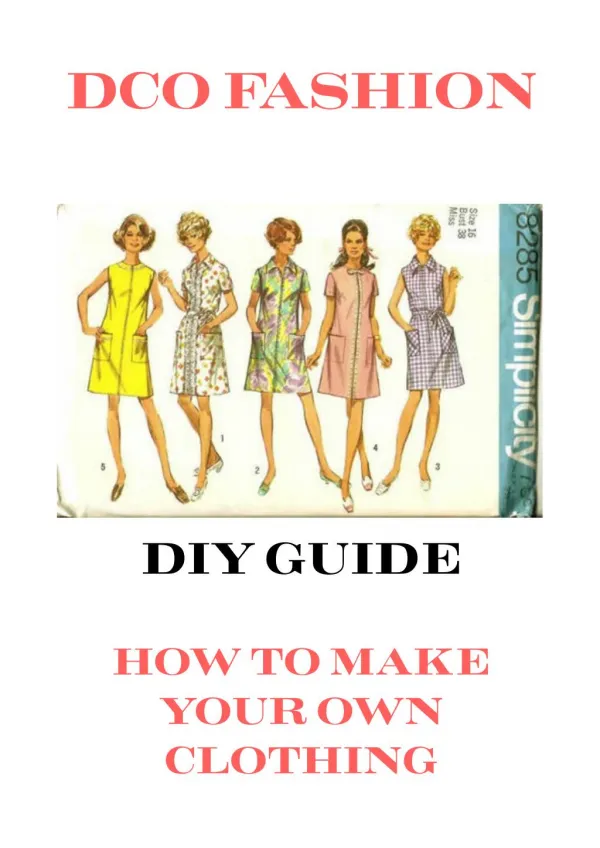 How To Make Your Own Clothing