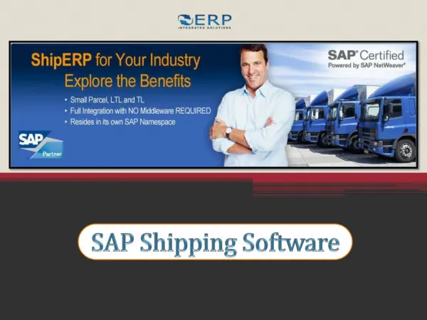 SAP Shipping Software