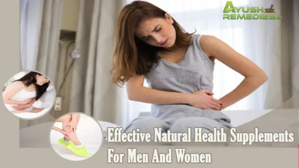 Effective Natural Health Supplements For Men And Women