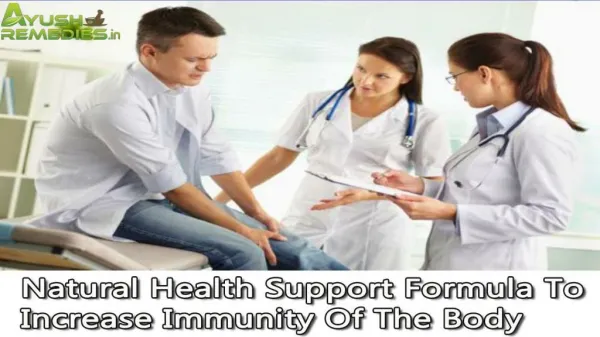 Natural Health Support Formula To Increase Immunity Of The Body