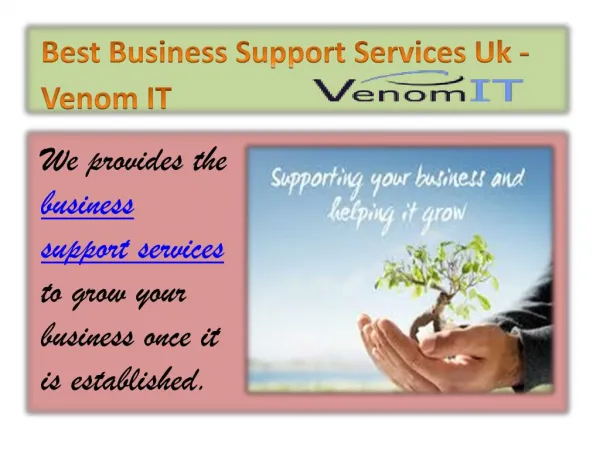 Best Business Support Services Uk - Venom IT