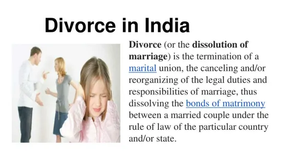 Divorce procedure in india
