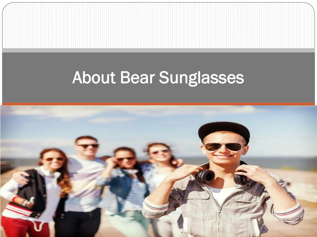 about bear sunglasses