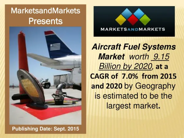 Aircraft Fuel Systems Market worth 9.15 Billion USD by 2020