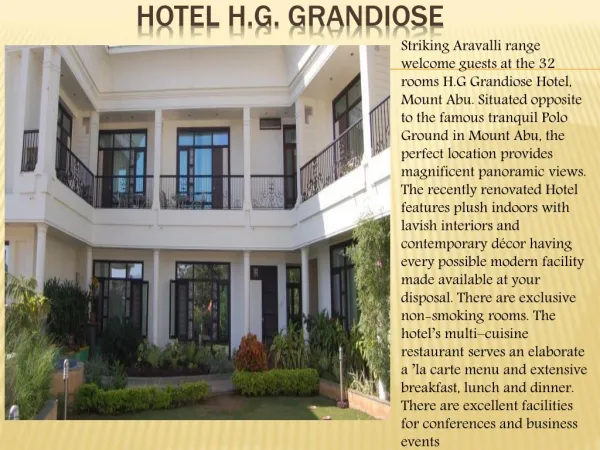 Hotel h.g. Grandiose