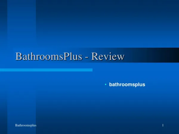bathroomsplus.com review