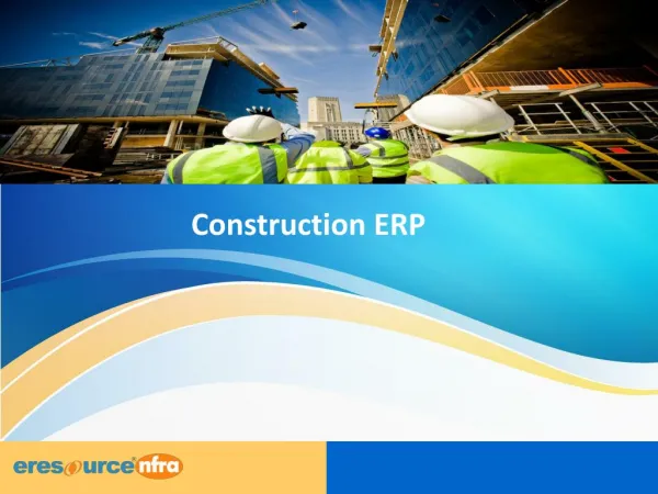 Construction ERP | eresource nfra ER