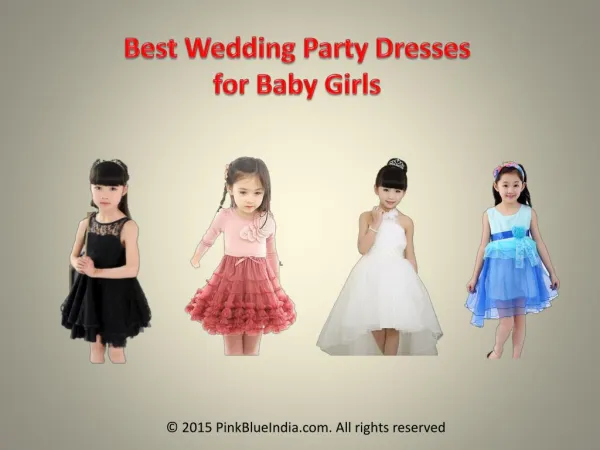 Special Designer Wedding Clothing for Children's