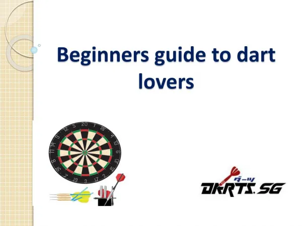 Beginners guide to dart lovers
