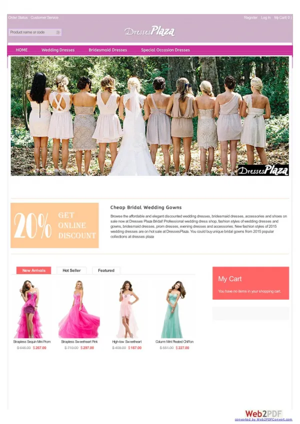 dressesplaza.com home page