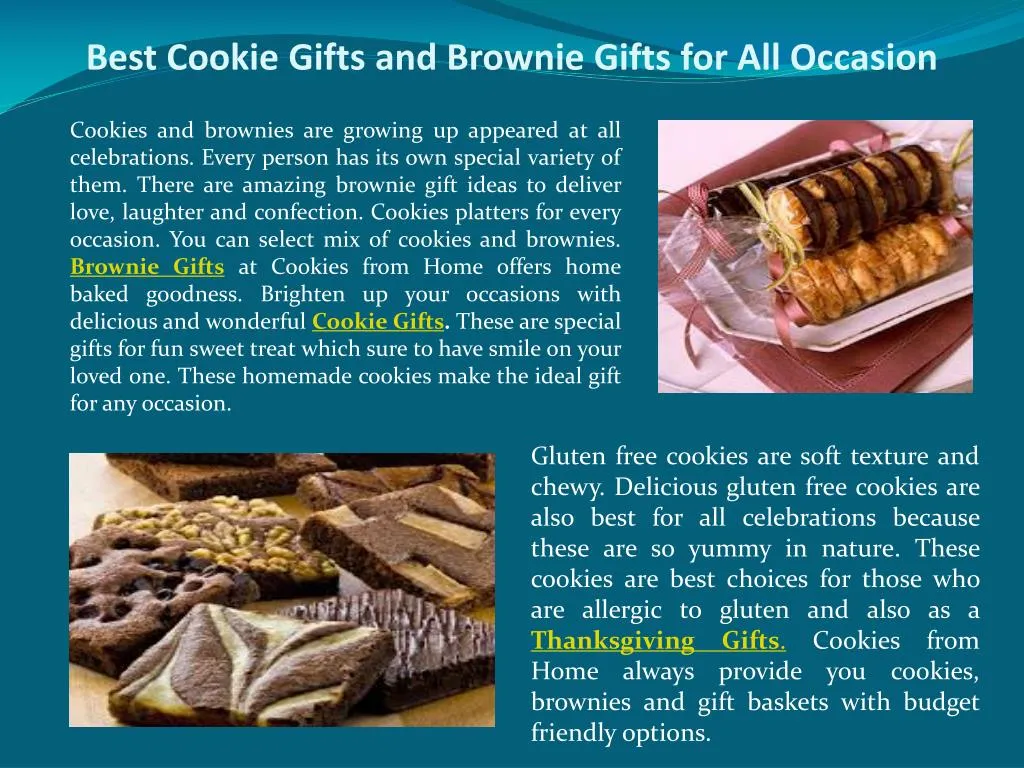 best cookie gifts and brownie gifts for all occasion