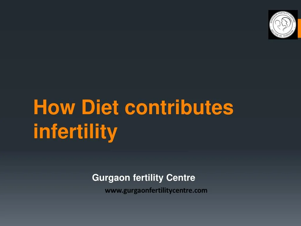 how diet contributes infertility