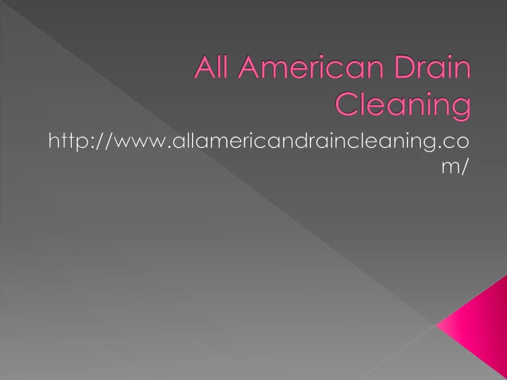 all american drain cleaning