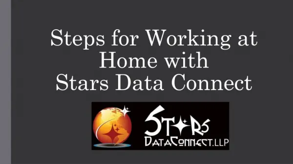 Steps for Working at Home with Stars Data Connect