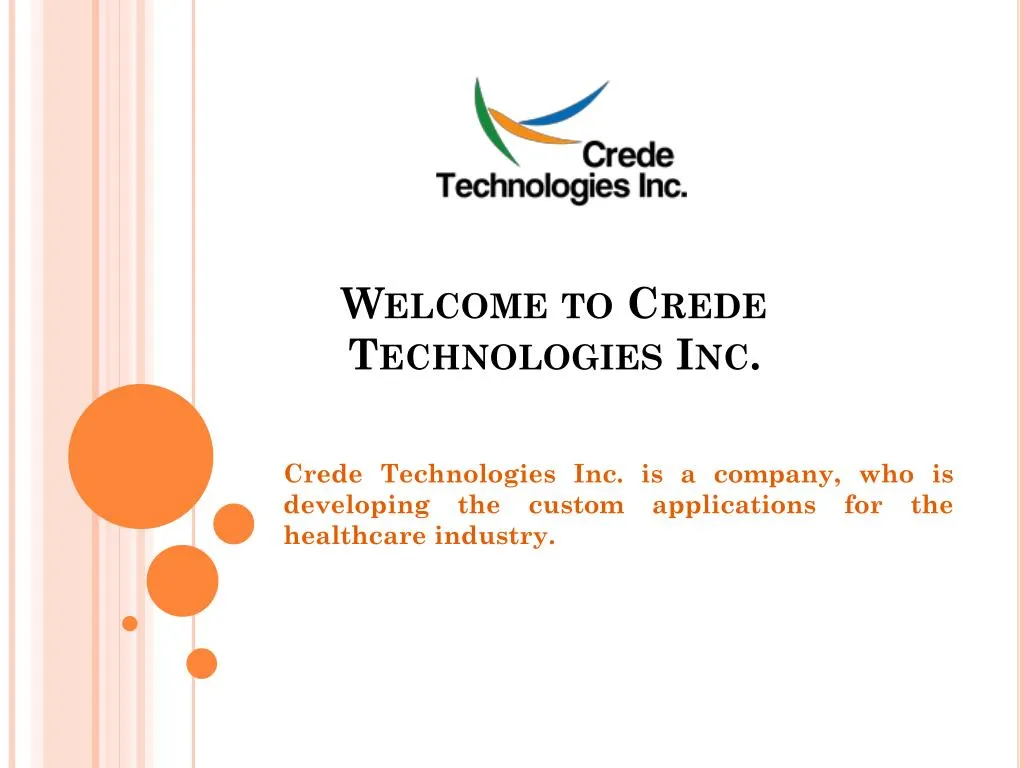 welcome to crede technologies inc