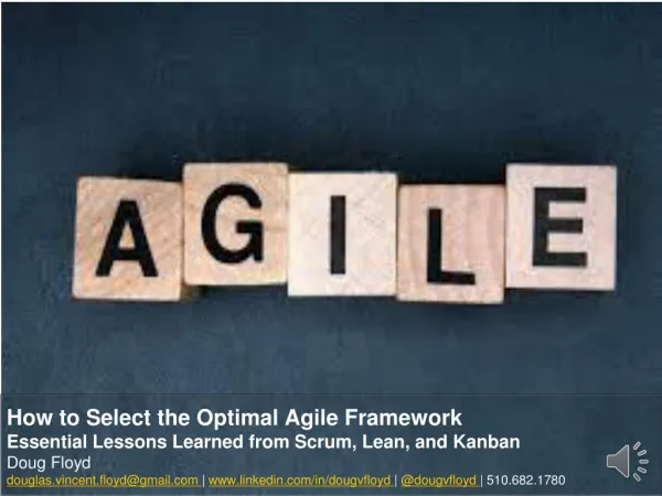 How to Select the Optimal Agile Framework