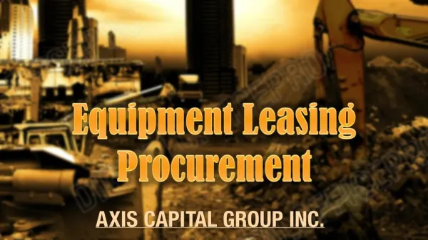 Equipment Leasing Procurement