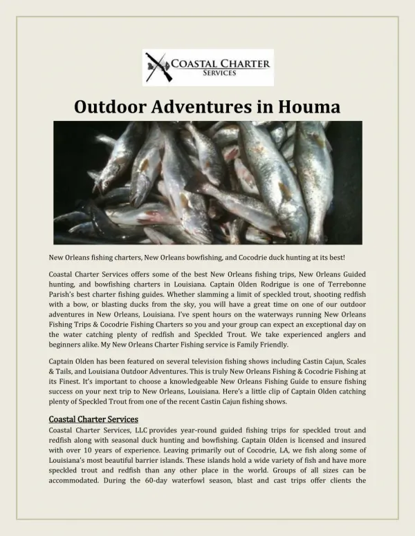Outdoor Adventures in Houma