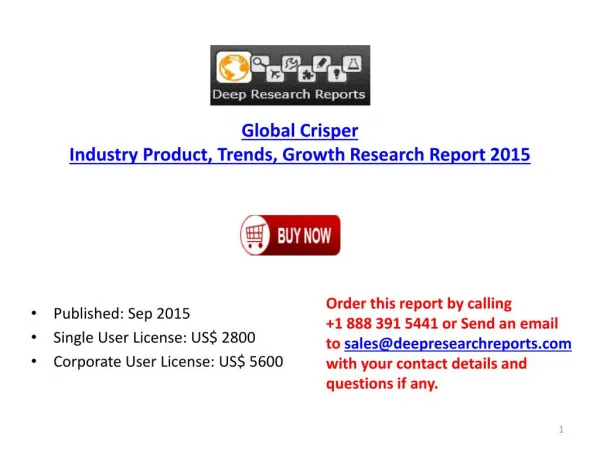 Crisper Market 2015 Global Product and Demand Research Report