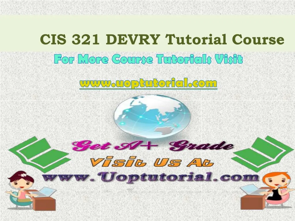 cis 321 devry tutorial course