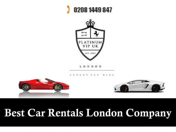 Best Car Rentals London Company