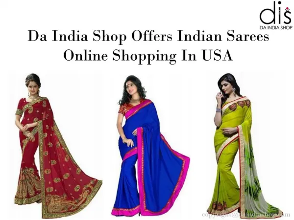 Indian Bridal Sarees Online Shopping in USA | Da India Shop