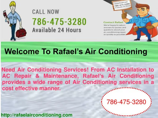 Welcome To Rafael’s Air Conditioning