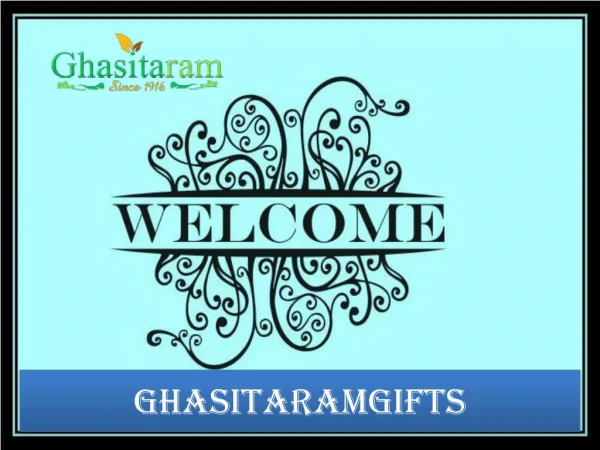 Buy Sweets Online India from Ghasitaramgifts.com
