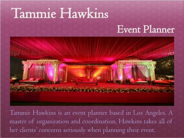 Tammie Hawkins - Event Planner