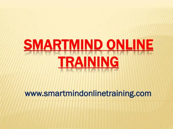 Smartmind Online Training Trainers Following Strategies Review | Smartmind Online Training Review