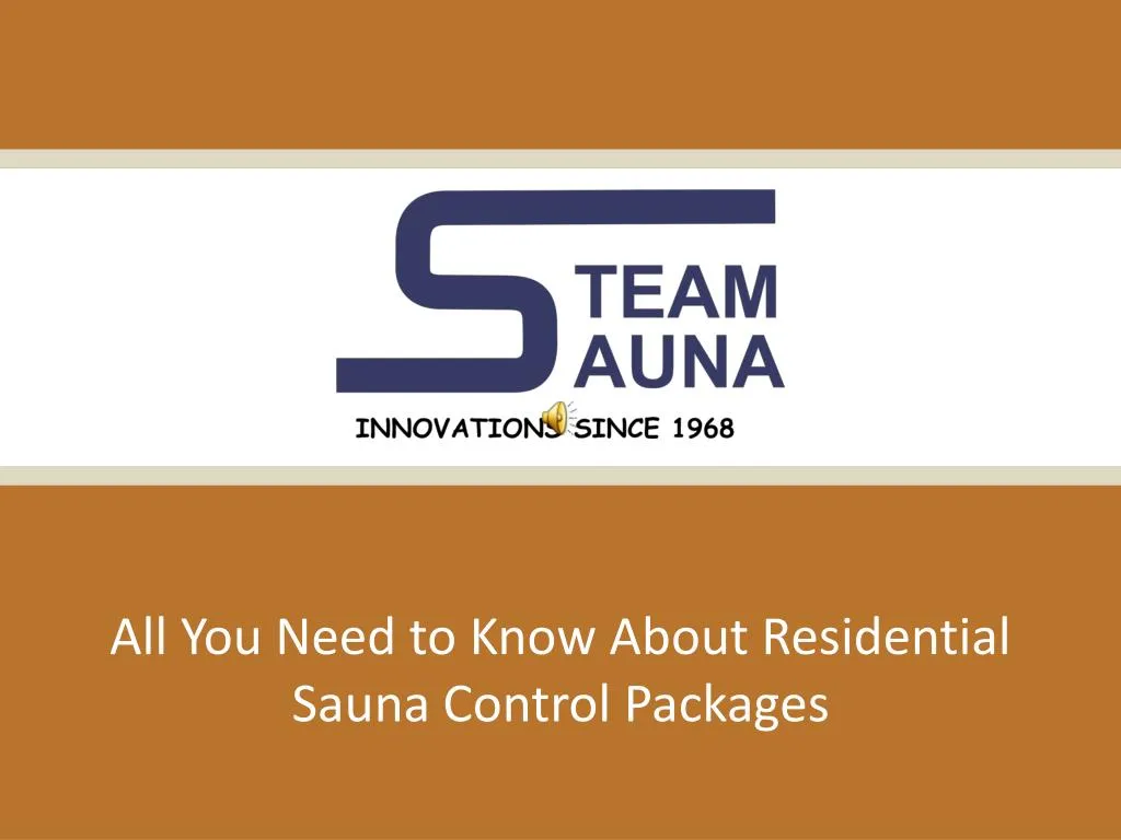 all you need to know about residential sauna control packages