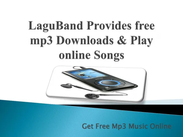 Laguband Provides Free mp3 downloads