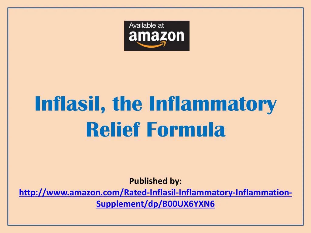 inflasil the inflammatory relief formula