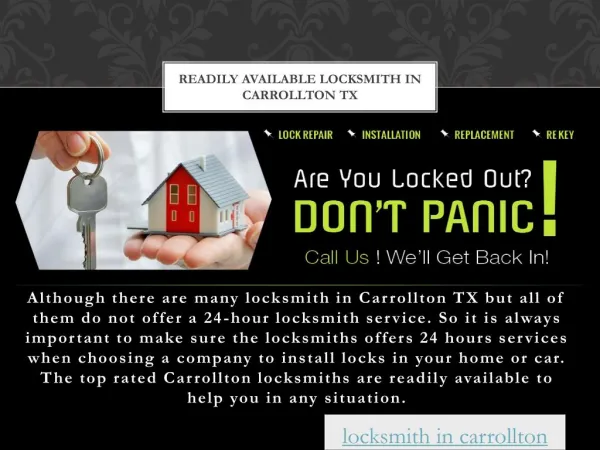 Locksmith in Carrollton TX