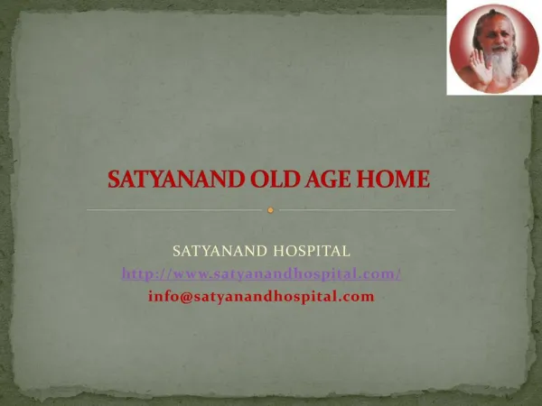 Geriatric Care in Pune,the best home for old people.