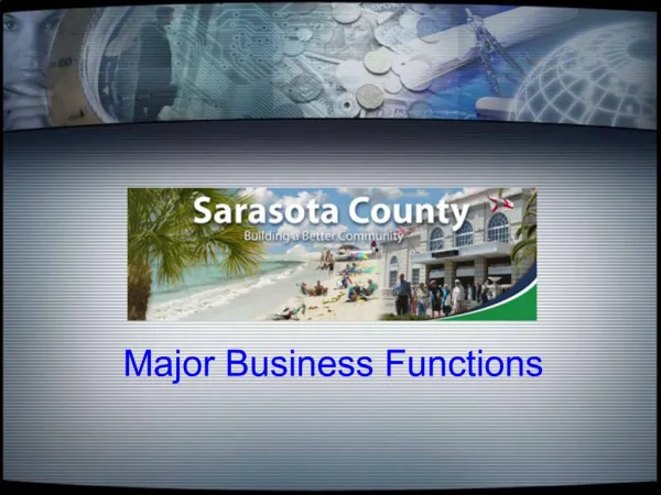 Major Business Functions