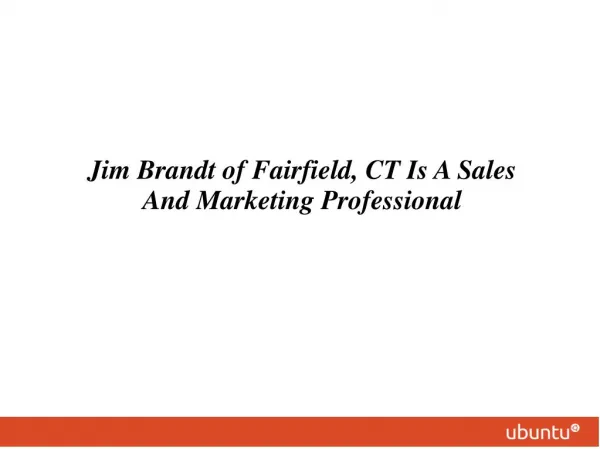Jim Brandt of Fairfield, CT served Ntent as SVP Publisher Sales