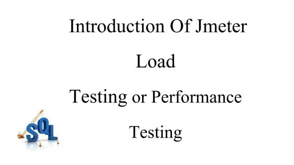  Introduction Of Jmeter Load Testing or Performance Testing