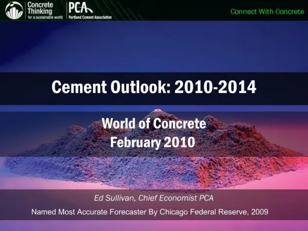 Cement Outlook: 2010-2014