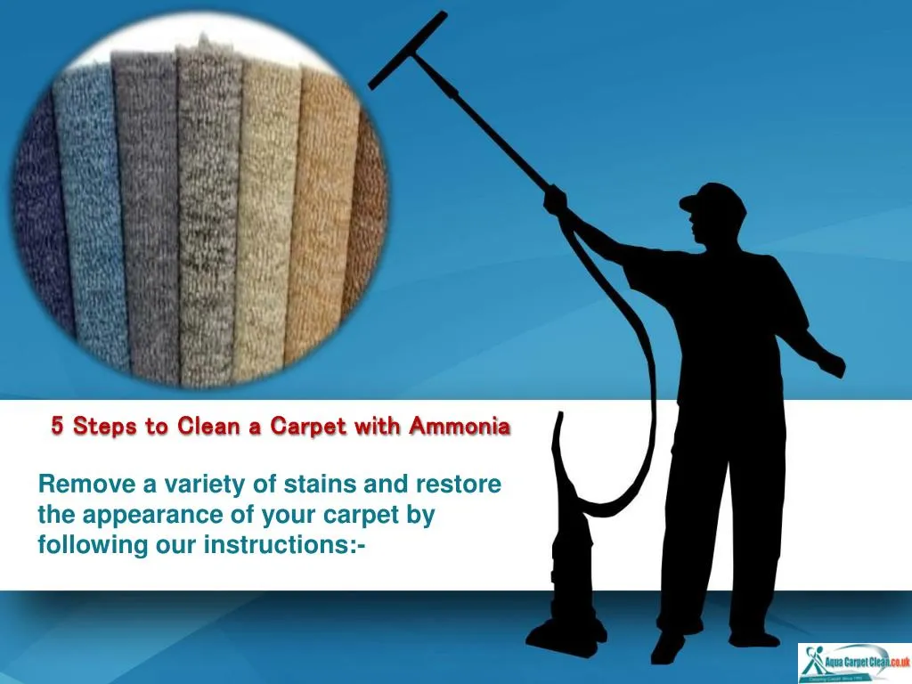 5 steps to clean a carpet with ammonia