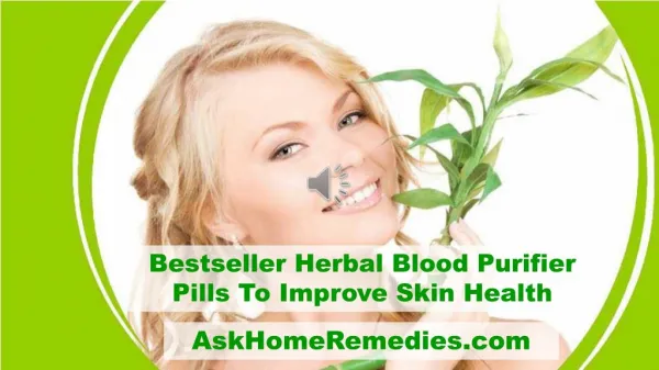 Bestseller Herbal Blood Purifier Pills To Improve Skin Health