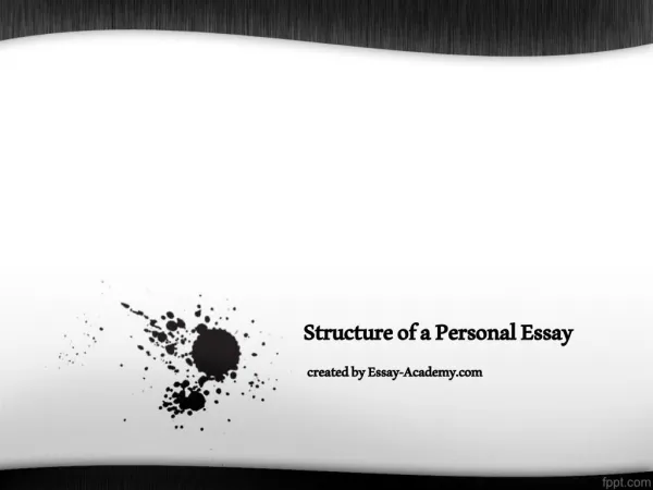 personal essay ppt