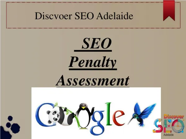 SEO Penalty Assessment service
