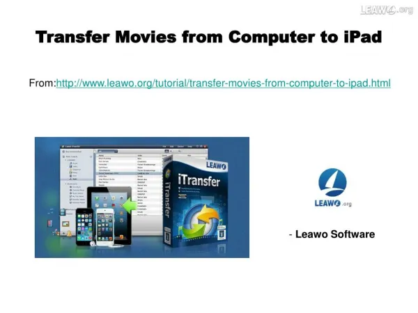 Transfer Movies from Computer to iPad