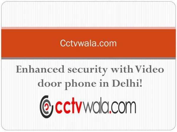 Video Door Phone in Delhi - CCTVwala.com