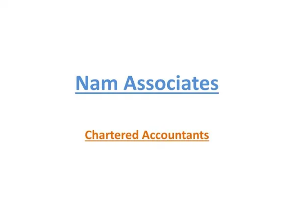 Nam Accountants- Best Chartered Accountants Firm