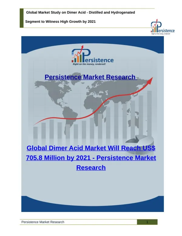 Global Market Study on Dimer Acid - Distilled and Hydrogenated, Size, Share, Trend, Analysis to 2021